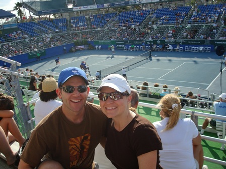 Julie and Dave Chris Evert Tennis